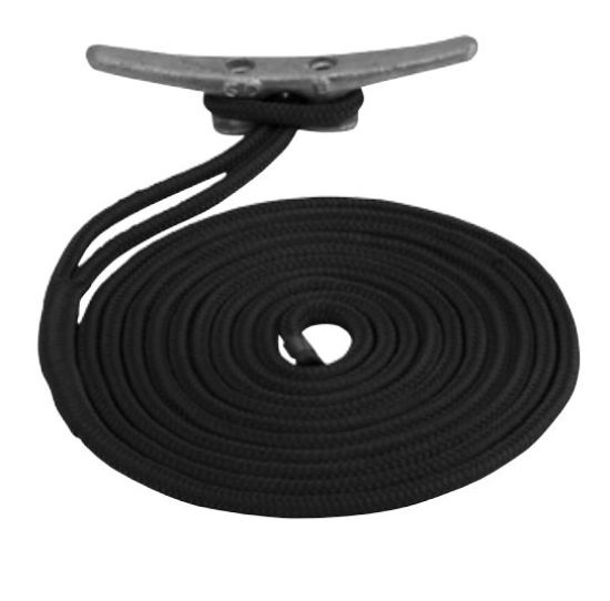 SEA DOG DOUBLE BRAIDED NYLON DOCK LINE - 2110015BK1