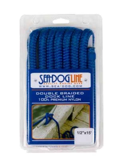 SEA DOG DOUBLE BRAIDED NYLON DOCK LINE - 2110015BL1