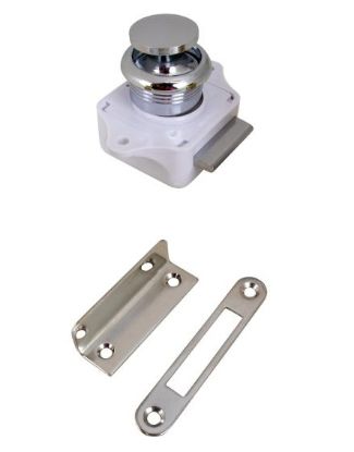 SEA DOG PUSH BUTTON RIM LATCH - CHROME - 2243001