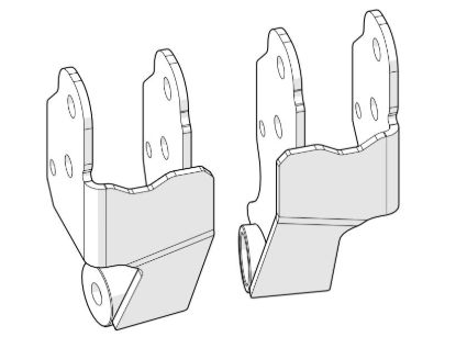 TERAFLEX JT: EXTENDED-TRAVEL AXLE BRACKET KI - 1938225
