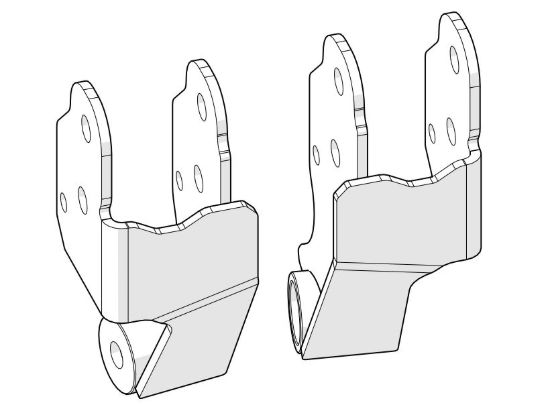 TERAFLEX JT: EXTENDED-TRAVEL AXLE BRACKET KI - 1938225