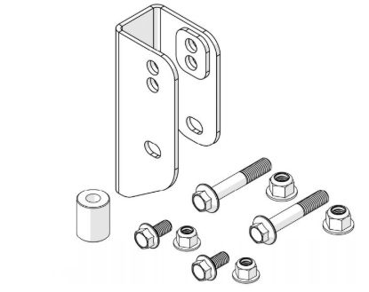 TERAFLEX JLJLU REAR TRACK BAR BRACKET KIT - 1953600
