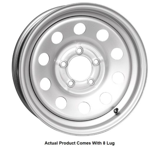 TASKMASTER STEEL - 16X6 8X6.5 SILVER MOD BOXED - 0865SM1LBX