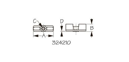 SEA DOG NYLON WINDSHIELD DOUBLE LATCH - 3242101