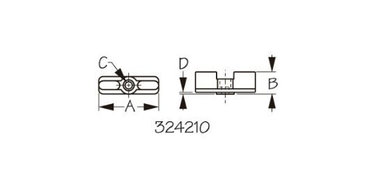 SEA DOG NYLON WINDSHIELD DOUBLE LATCH - 3242101