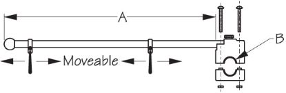SEA DOG SS RAIL MOUNT FLAGPOLE  - 17' - 3271221
