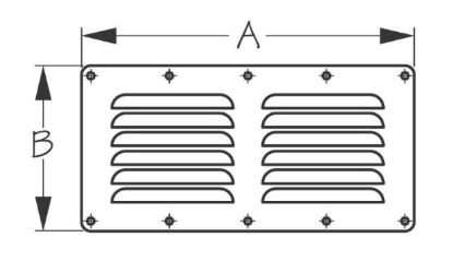 SEA DOG STAINLESS LOUVERED VENT 9-1/8' - 3314001