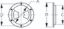 SEA DOG ABS DECK PLATE BLACK STANDARD - 3371651