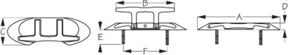 SEA DOG STAINLESS FOLDING CLEAT 4-1/2' - 414041