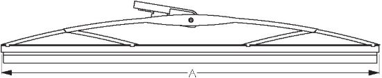 SEA DOG WIPER BLADE 14' SILVER/SS - 414214S1