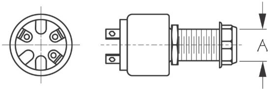 SEA DOG POLY 3-POSITION KEY SWTCH LONG - 4203651