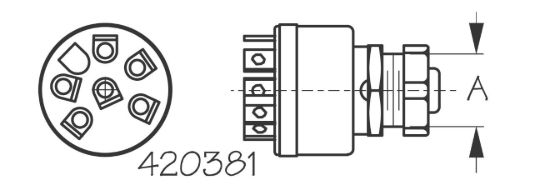 SEA DOG POLY 3-POS KEY SWITCH W/CHOKE - 4203811