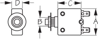 SEA DOG THERMAL CIRCUIT BREAKER 20 AMP - 4208201