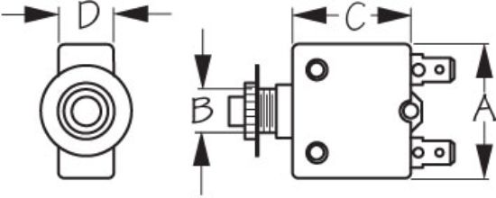 SEA DOG THERMAL CIRCUIT BREAKER 20 AMP - 4208201