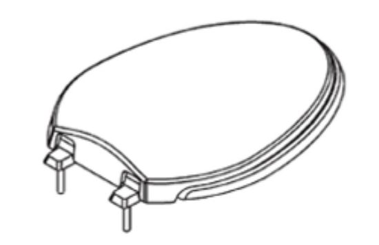 THETFORD ARIA SEAT & COVER ASSY- W - 33384