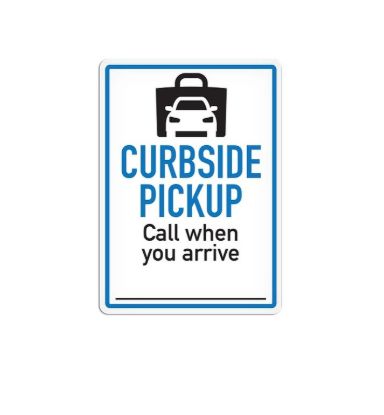 TOP TAPE CURBSIDE PICKUP CALL WHEN YOU ARRIV - SS5092V