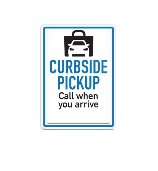 TOP TAPE CURBSIDE PICKUP CALL WHEN YOU ARRIV - SS5092V