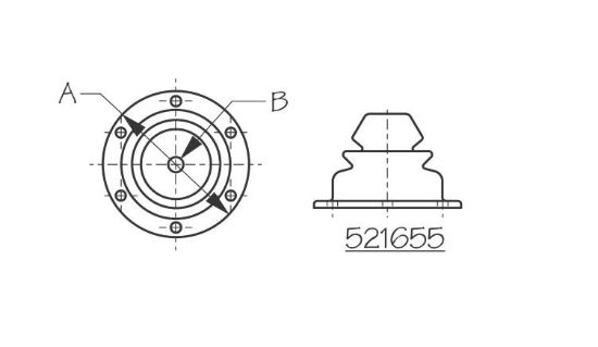 SEA DOG MOTOR WELL BOOT - 5-1/2' - 521655