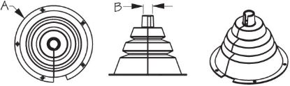 SEA DOG MOTOR WELL BOOT - 4' SPLIT - 5216641