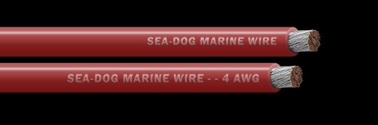 SEA DOG 4 AWG RED 100FT BATTERY CABLE - 8004022