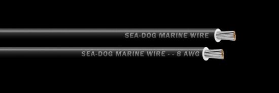 SEA DOG 8 AWG BLACK 100FT PRIMARY WIRE - 8008012