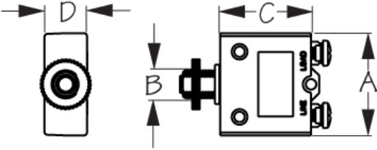 SEA DOG SD-13 CIRCUIT BREAKER RESET ONLY WH - 830113