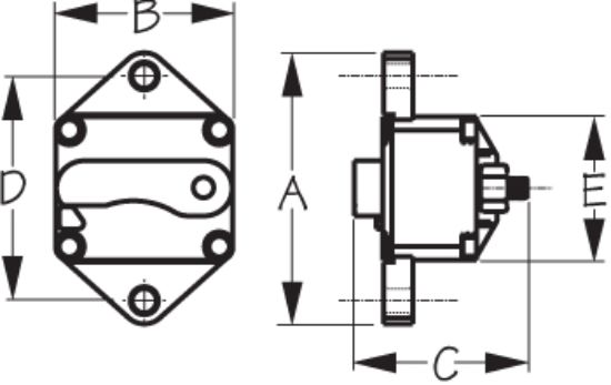 SEA DOG SD-17 CIRCUIT BREAKER PANEL MOUNT 5 - 830193