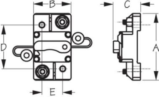 SEA DOG SD-17 CIRCUIT BREAKER SURFACE MOUNT - 830222