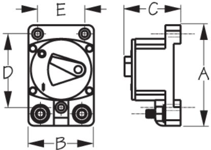 SEA DOG SD-87 CIRCUIT BREAKER SURFACE MOUNT - 830522