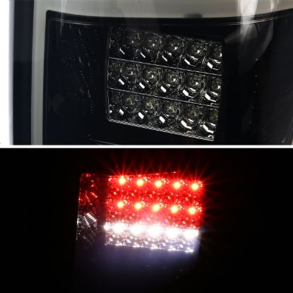 SPEC-D TUNIN TAIL LIGHTS- GLOSSY BLACK HOUSING W - 018BBLEDTM