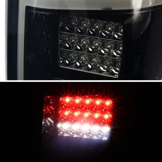 SPEC-D TUNIN TAIL LIGHTS- GLOSSY BLACK HOUSING W - 018BBLEDTM