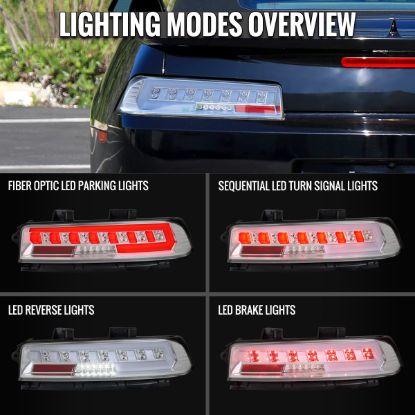 SPEC-D TUNIN CHEVROLET CAMARO FULL LED TAIL LIGH - 14CLEDSQTM