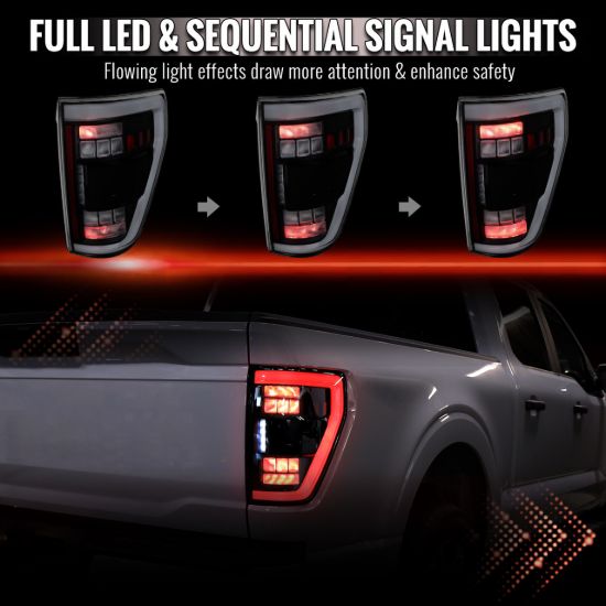 SPEC-D TUNIN FORD F150 FULL LEDS TAILLIGHTS OE H - 1JMBSMSQRS