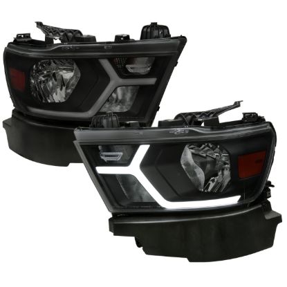 SPEC-D TUNIN 1500 DRL LED BAR HEADLIGHTS MATTE B - 2LHRA1915S
