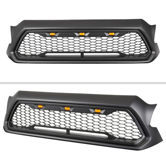 SPEC-D TUNIN MATTE BLACK MESH GRILLE WITH LED LI - C12BBLEDKH