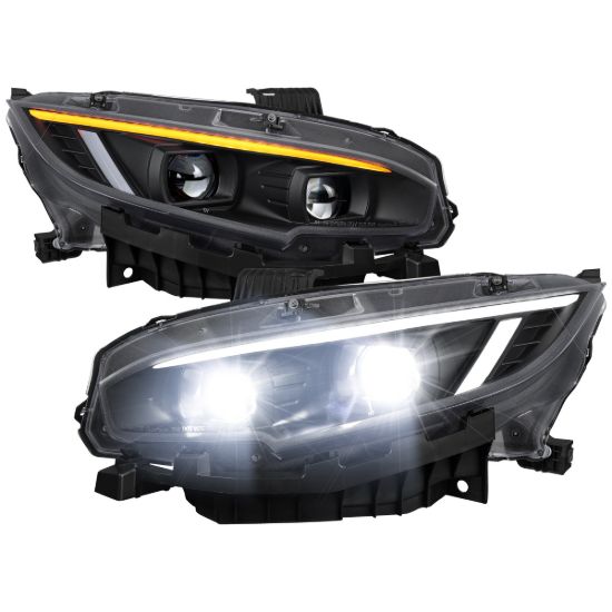 SPEC-D TUNIN HONDA CIVIC LED PROJECTOR HEADLIGHT - LHE6JMSQTM