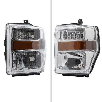 SPEC-D TUNIN SUPERDUTY CHROME EURO HEADLIGHTS - LHF25008RS