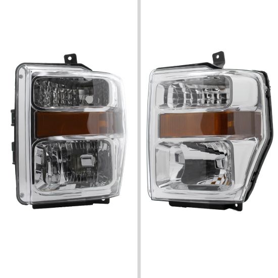 SPEC-D TUNIN SUPERDUTY CHROME EURO HEADLIGHTS - LHF25008RS
