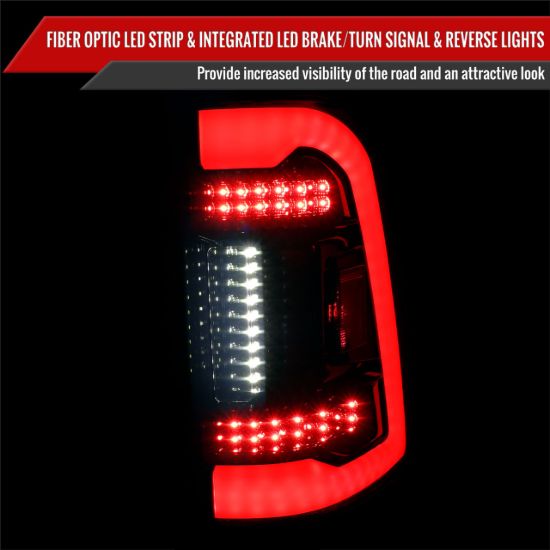 SPEC-D TUNIN 1500 FULL LED TAIL LIGHT WITH WHITE - LTRAM1915B