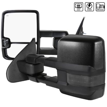 SPEC-D TUNIN CHROME COVER TOWING MIRRORS - POWER - XSIV14G3FS