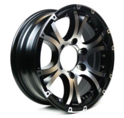 TASKMASTER ALUMINUM - 16X6 6X5.5 BLACK MACHINE - 2660655BMF