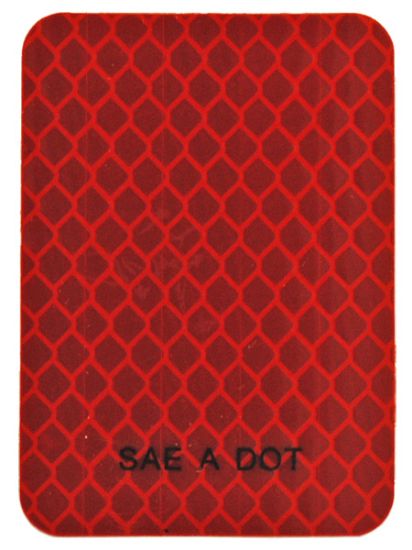 JAMMY 2' X 2.75' RED REFLECTIVE TAPE - J006R