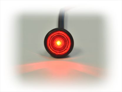 JAMMY RED 3/4  LED SINGLE DIODE CL/MK  P2 - J53R