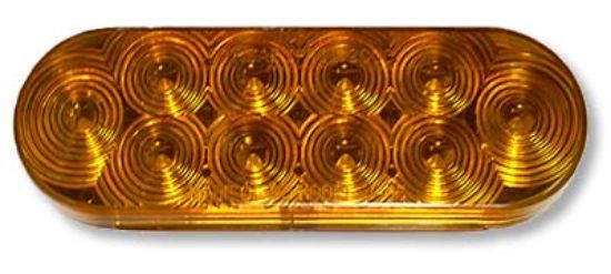 JAMMY AMBER 6' OVAL LED GROMMET MOUNT LIG - J66A