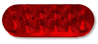JAMMY RED 6' OVAL LED GROMMET MOUNT S/T/T - J66R