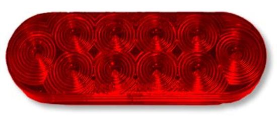 JAMMY RED 6' OVAL LED GROMMET MOUNT S/T/T - J66R