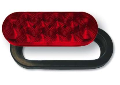 JAMMY RED 6' OVAL LED GROMMET MOUNT LIGHT - J66RK
