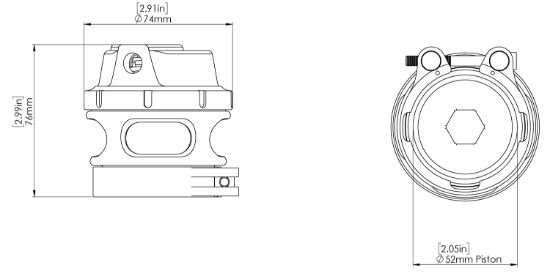 TURBOSMART BOV RACE PORT FEMALE GEN-V BLACK (F - TS02041142