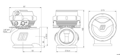 TURBOSMART GEN-V WG40 COMP-GATE40 14PSI SLEEPE - TS05521015
