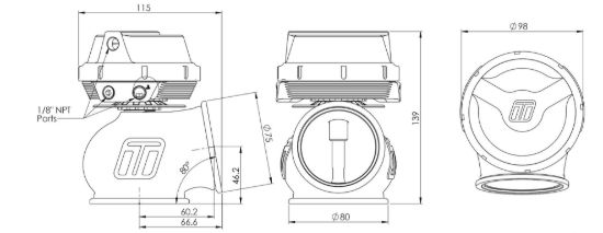 TURBOSMART GEN-V WG60 POWER-GATE60 14PSI SLEEP - TS05551015